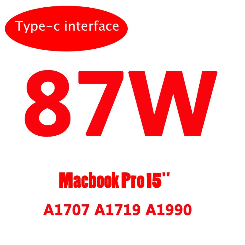 87W EU 29 Вт 61 Вт 87 Вт адаптер usb тип-c питания для ноутбука Apple для MacbooK A1534 A1540 A1718 A1989 A1932 адаптер зарядное устройство - Цвет: 87W EU