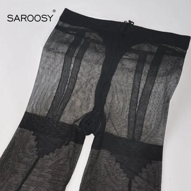 SAROOSY новые сексуальные кружевные t образные колготки для женщин прозрачные чулки