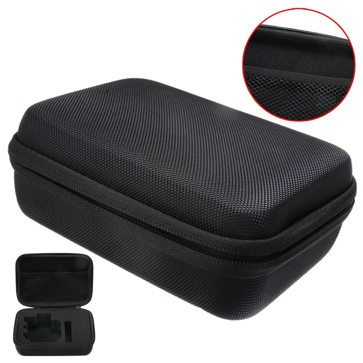 

Mayitr 1pc Portable Camera Travel Bag High Quality Black Camera Carry Case Small Size For GoPro Camera Hero 1/2/3/3+