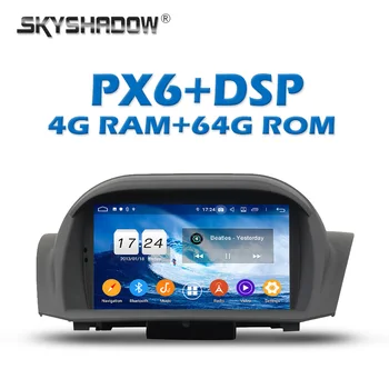

PX6 Car multimedia DVD Player DSP IPS Android 9.0 4GB + 64GB GPS Map RDS Radio Wifi Bluetooth 4.2 For Ford Fiesta 2013 2014-2016