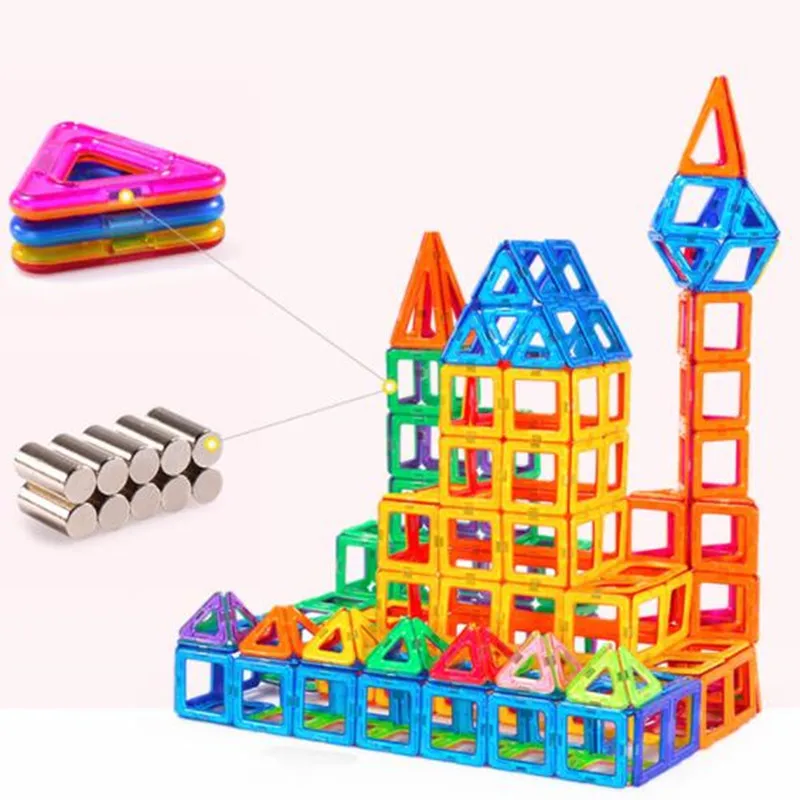 32 PCS big size magnetic building blocks Model Building Toys Brick designer Enlighten Bricks magnetic toys