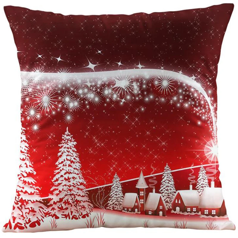 Прямая поставка с фабрики, плюшевый супер мягкий чехол для подушки на Рождество, снеговик, Рождественский шар, праздничный подарок, наволочка для подушки