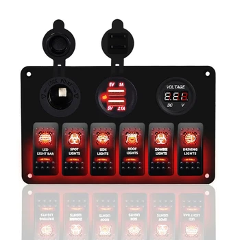 

IP67 Rocker Switch LED Switch Panel Replacement Marine Boat Waterproof