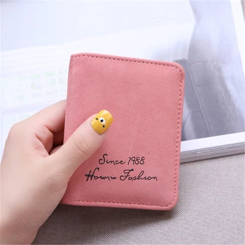 

1PC New Ladies Wallet Ultra-thin Short Section Student Wallet Female Scrub Coin Purse Simple Wallets Monedero Portemonnee