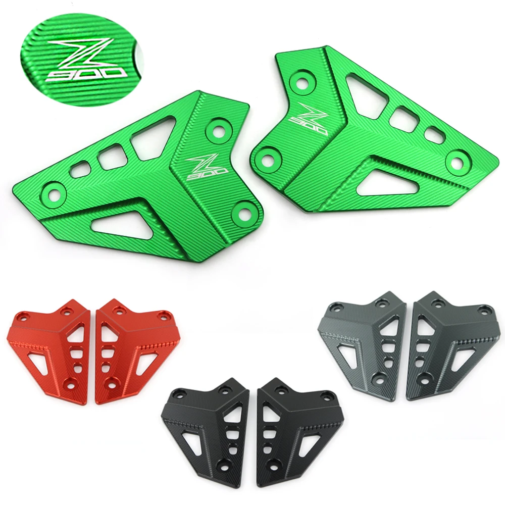 

For Kawasaki Z900 2017-2019 CNC Aluminum Foot Peg Heel Chain Guard Cover Protector Z900 2018 2019