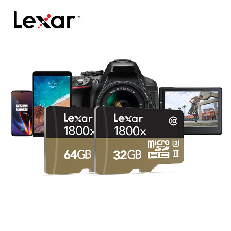  Lexar Memory Card 1800x 32GB Micro SD 64GB SDXC High Speed 270M/s SD Card UHS-II Class 10 Micro SD 
