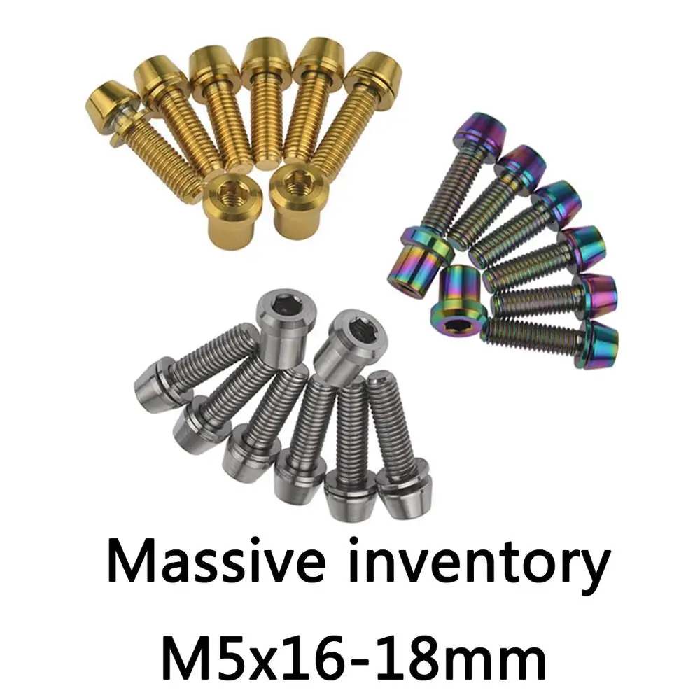 

Xingxi Titanium Ti Bolt Screws M5x18 16mm for 3T ARX LTD Stem Road Bike Upgrade Kit