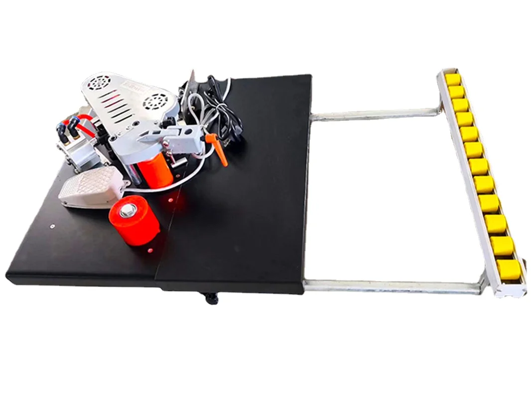 1200W Original Adjustable Speed Wood Portable Edge Banding Machine for MDF/further with Tray and Cut for Edge Bander Automatic