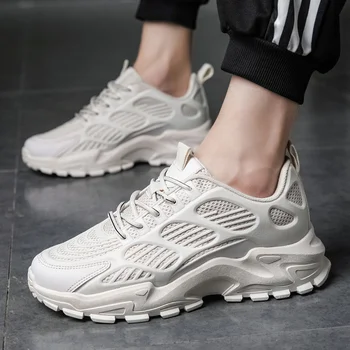 

Fashion New Men Shoes Comfortable Outdoor Trend Men Casual Shoes Thick Bottom Street Sneakers Summer Breathable Vulcanize Shoes