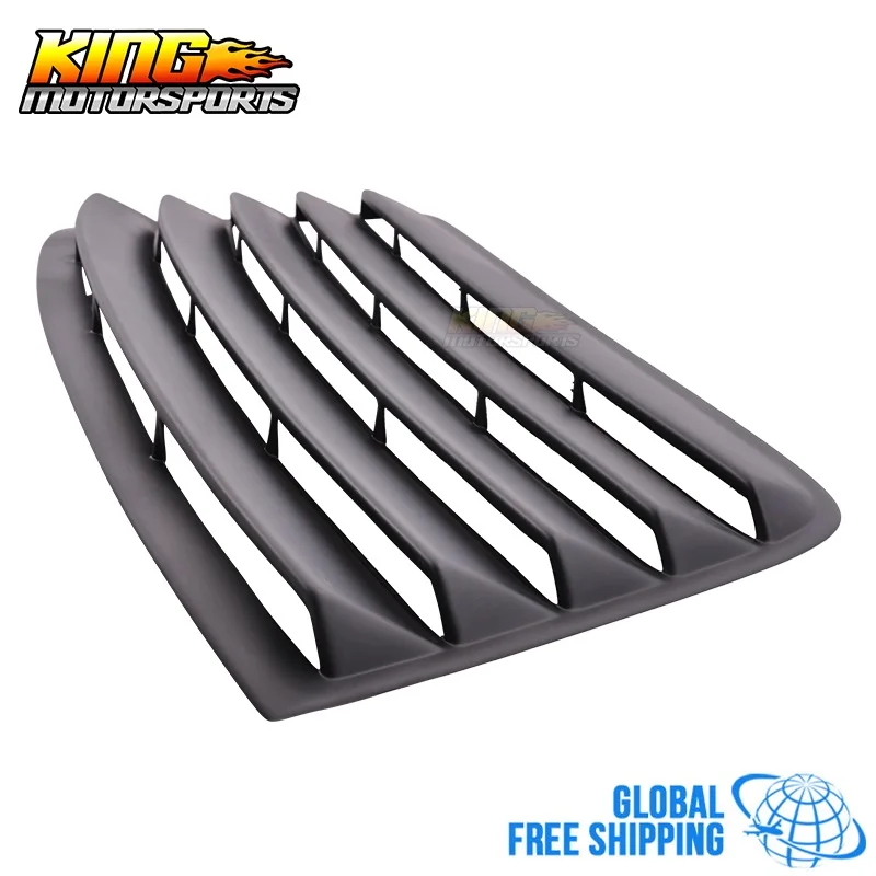 Подходит для 08-19 Dodge Challenger заднего стекла жалюзи черный PUR US Global