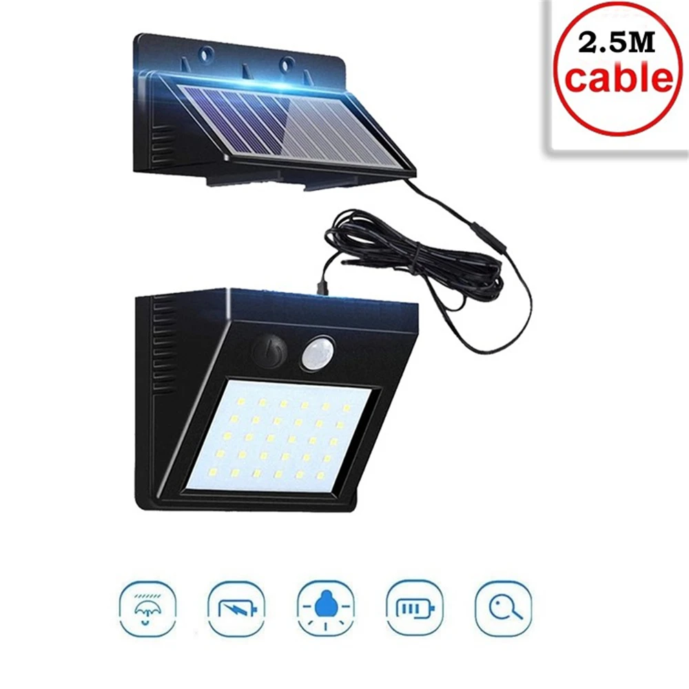

LED Solar Power Garden light Path light PIR Motion Sensor waterproof Night Sensor Wall lamp Outdoor Patio Street Security light