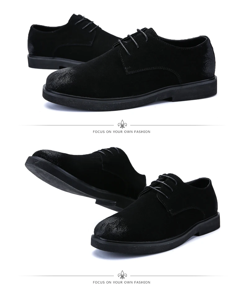 Модная обувь; коллекция 2019 года; Черная повседневная кожаная обувь; мужские низкие Топы; Рабочая безопасная обувь; Mannen Schoenen; осенние