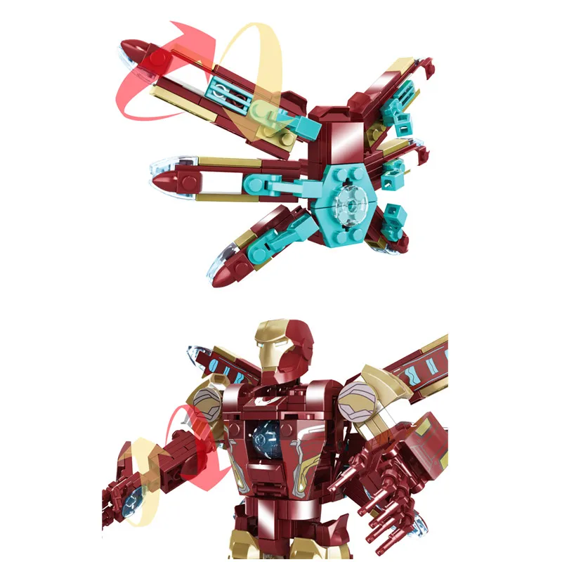 Дешево 2019 Marvel Мстители эндшпиль Супер Герои танос Человек паук Железный человек MK85 мех Броня строительные блоки кирпичики город детские игрушки