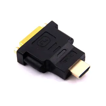 

DVI-D 25 Pin Female Digital Video Socket Adapter to HDMI 19 Pin Male Adapter Connector Adapter with Five Head Conversion Line