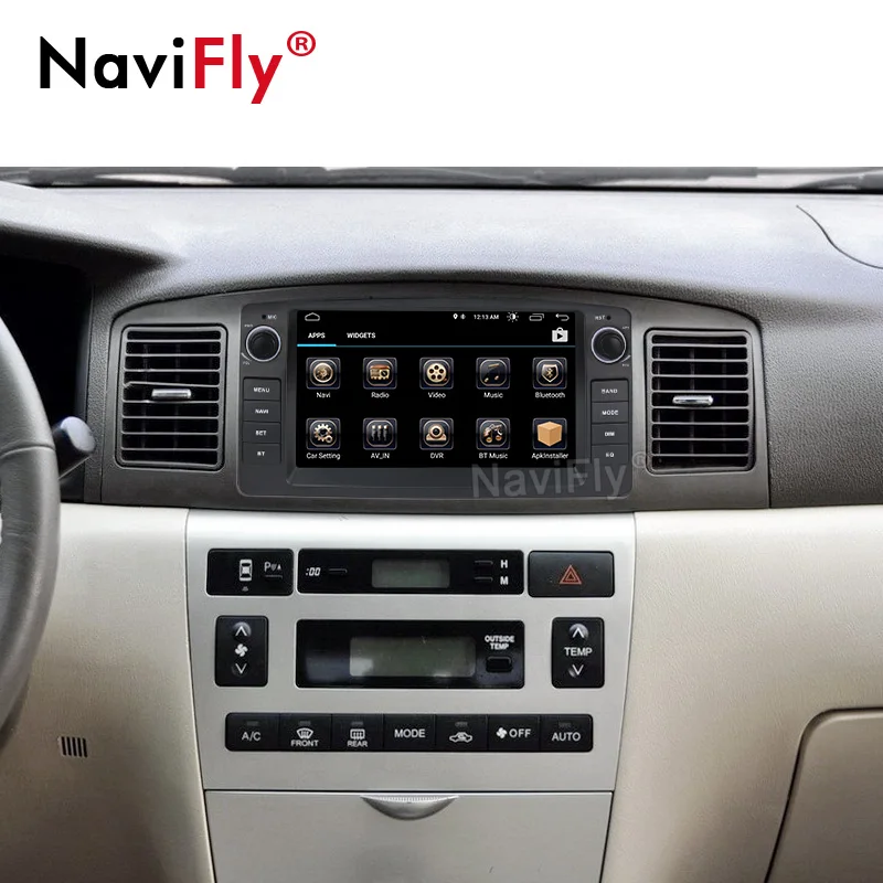 Clearance Navifly Android 8.1 Car DVD Player For Toyota Corolla E120 BYD F3 Stereo Multimedia GPS Navigation Wifi Tape Recorder Quad Core 5