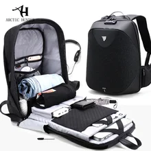 ARCTIC HUNTER, Новинка 15,6, мужская сумка для ноутбука с защитой от кражи, школьный рюкзак с блокировкой паролем, водонепроницаемый, Повседневный, деловой, для путешествий, мужские рюкзаки