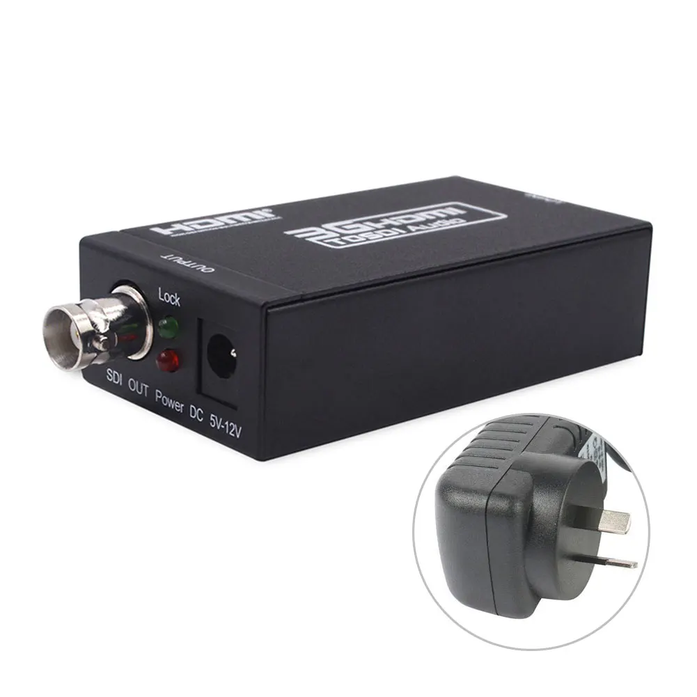 AU plug HD 3g SDI в HDMI конвертер адаптер Поддержка HD-SDI/3g-SDI/SD SDI сигналы мультимедиа HD видео портативный Преобразователь - Длина: AU plug