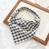 Black plaid bandana
