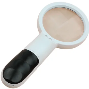 

Large Magnifying Glass with Light 3X Lens with 20X Zoom - 3 Inch Handheld Lighted Glass Magnifier with Illuminated LED Light for