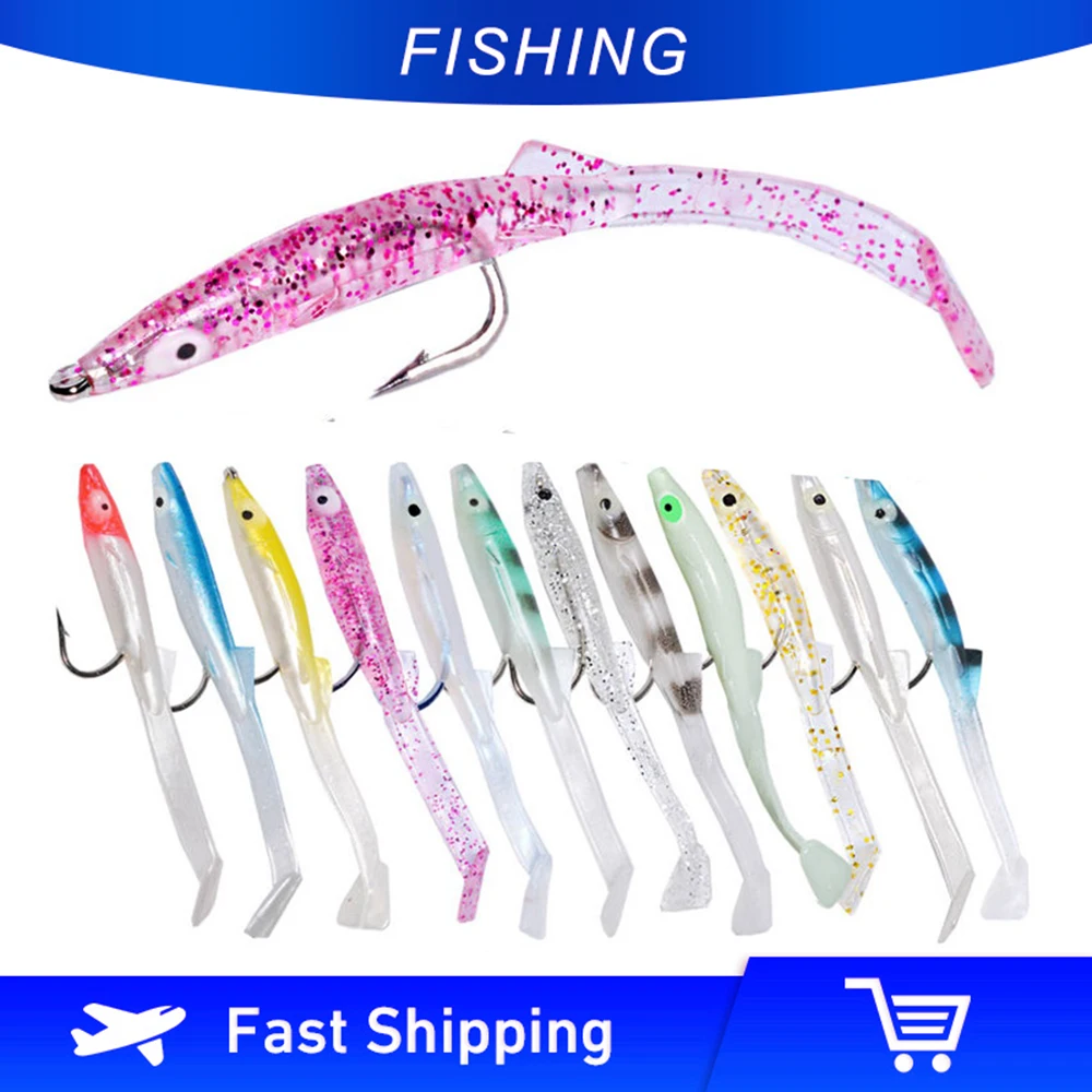 Soft Plastic Eel Fishing Lure Lure Eel Soft Sea Artificial Fishing Lure Sand Eel Fishing