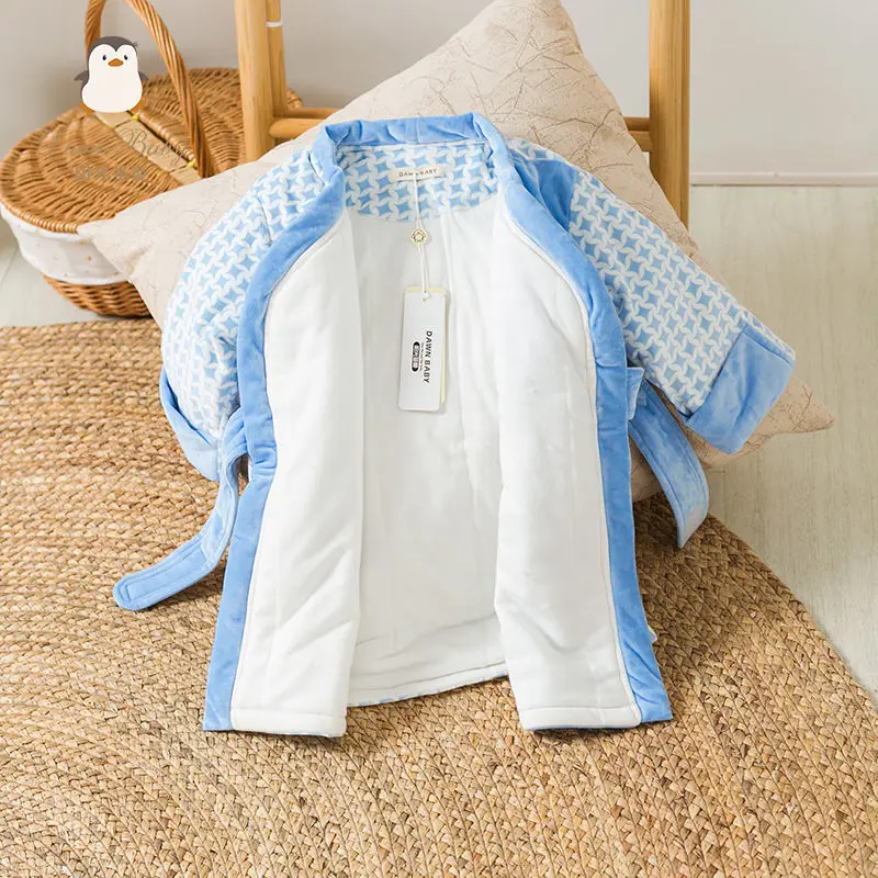Nightgown Baby Long-sleeved Kids Pajamas winter Girls Boys Sleepwear Nightwear Baby Infant Clothes Cartoon Pajama Sets