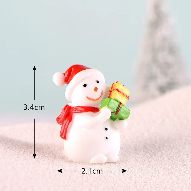 Resin Cartoon Christmas Snowman Christmas Series Slime Accessories Supplies Kids Arts and Crafts Diy Childrens Interactive Toys - Цвет: 6