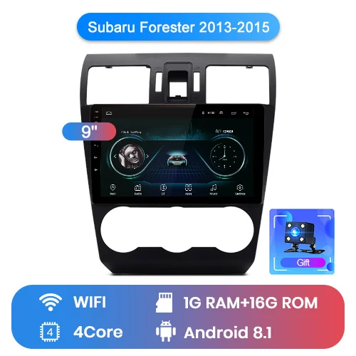 Junsun V1 Android 9,0 2G+ 32G DSP автомобильный Радио Мультимедиа Видео плеер для Subaru Forester 2013- навигация gps 2 din Авторадио - Цвет: WIFI (1GB 16GB)