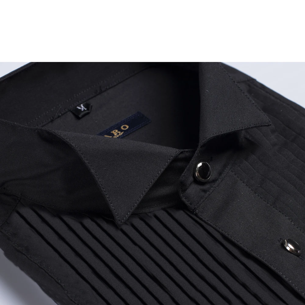DR DARO UOMO Mens shirts black tuxedo for wedding and party DRS883