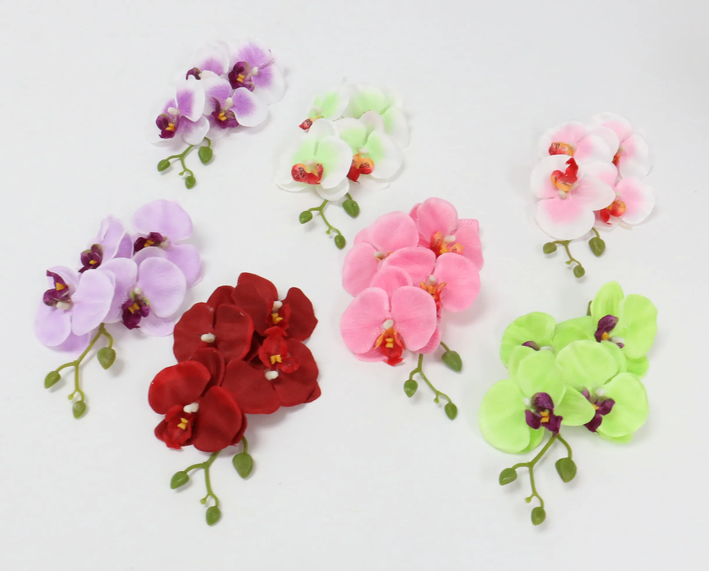Модный искусственный цветок Cymbidium, Шелковая бабочка, Орхидея, шелк, цветочный букет, фаленопсис, 3D украшение для свадьбы, дома, Рождества