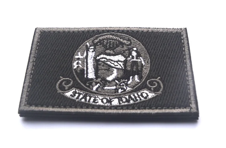 Ao tu duo er America Idaho I State Flag Daho State PATCH тактическая Наплечная эмблема наклейки на липучке