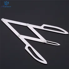 Линейка для бровей, суппорты для татуировки, инструмент для измерения, регулируемая линейка, трафарет для ухода за бровями