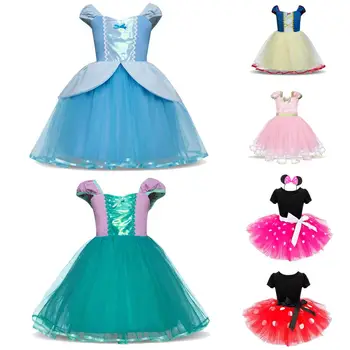 

Cute Christmas Dress Girl Halloween Cosplay Clothes Rapunzel Sofia Princess Costume Party Role-play Clothes Kids Fantasy Vestido