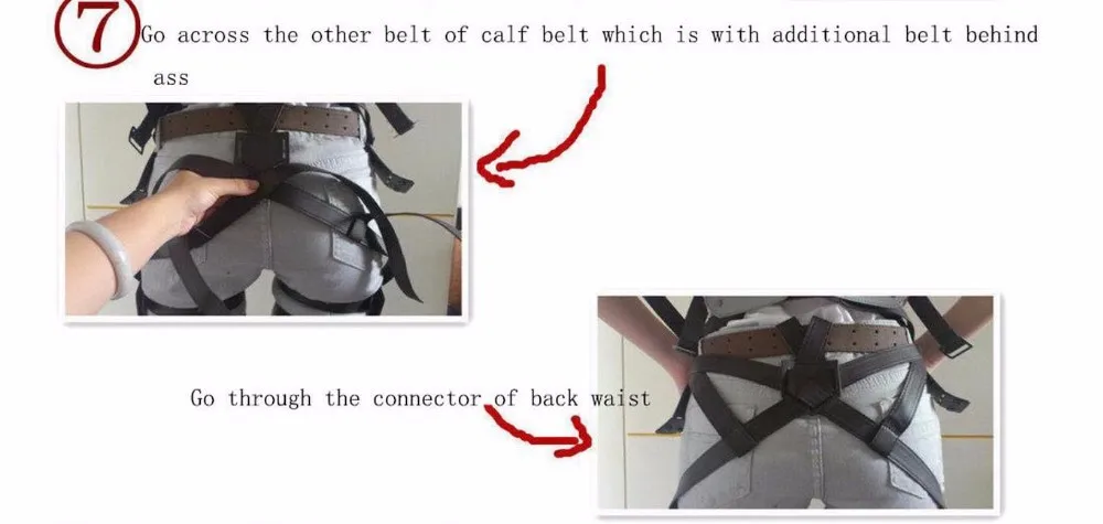 Японский мультяшный аниме, косплей, SNK Attaque sur Titan Shingeki pas Kyojin harnais ceinture grappin, костюм