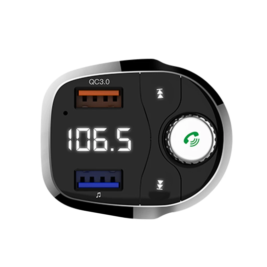 Автомобильный Bluetooth fm-передатчик беспроводной Bluetooth Handsfree автомобильный комплект MP3-плеер USB телефон быстрое зарядное устройство