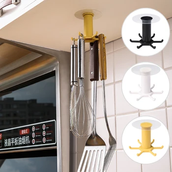 

Plastic Under Cabinet Hook Self-Adhesive Rack for Mug Towel Utensils Kitchen and Bathroom Organizer