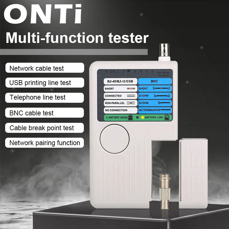 Тестер сетевого кабеля ONTi с разъемами RJ11 и RJ45 для LAN UTP STP трекер детектор
