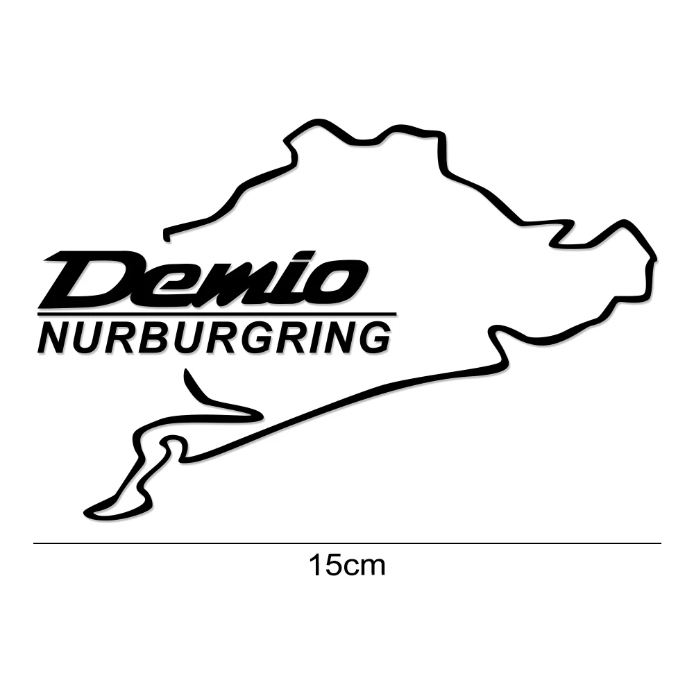 Автомобильная виниловая наклейка, авто отражающая крышка топливного бака, декоративные наклейки для Mazda Demio, автомобильная накладка, для спортивных гонок, для Nurburgring, наклейка, аксессуары