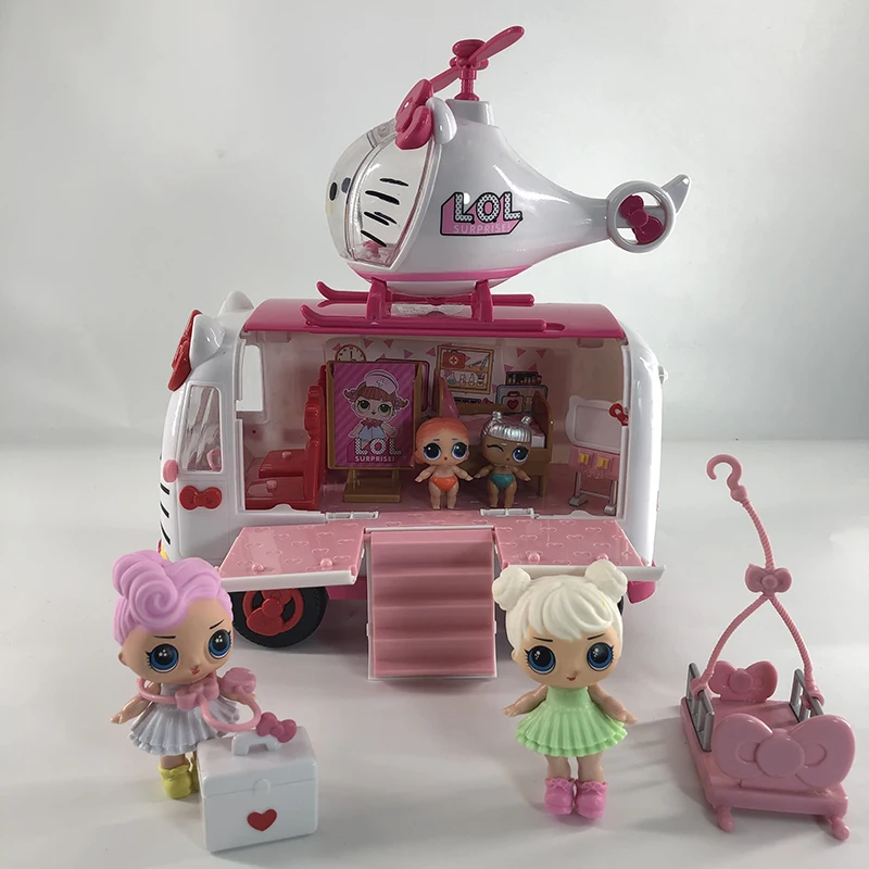 LOL Surprise Dolls Original Big Tractor Picnic car Poupee lols dolls surprise DIY action toys Christmas sets for girl's gift | Игрушки и