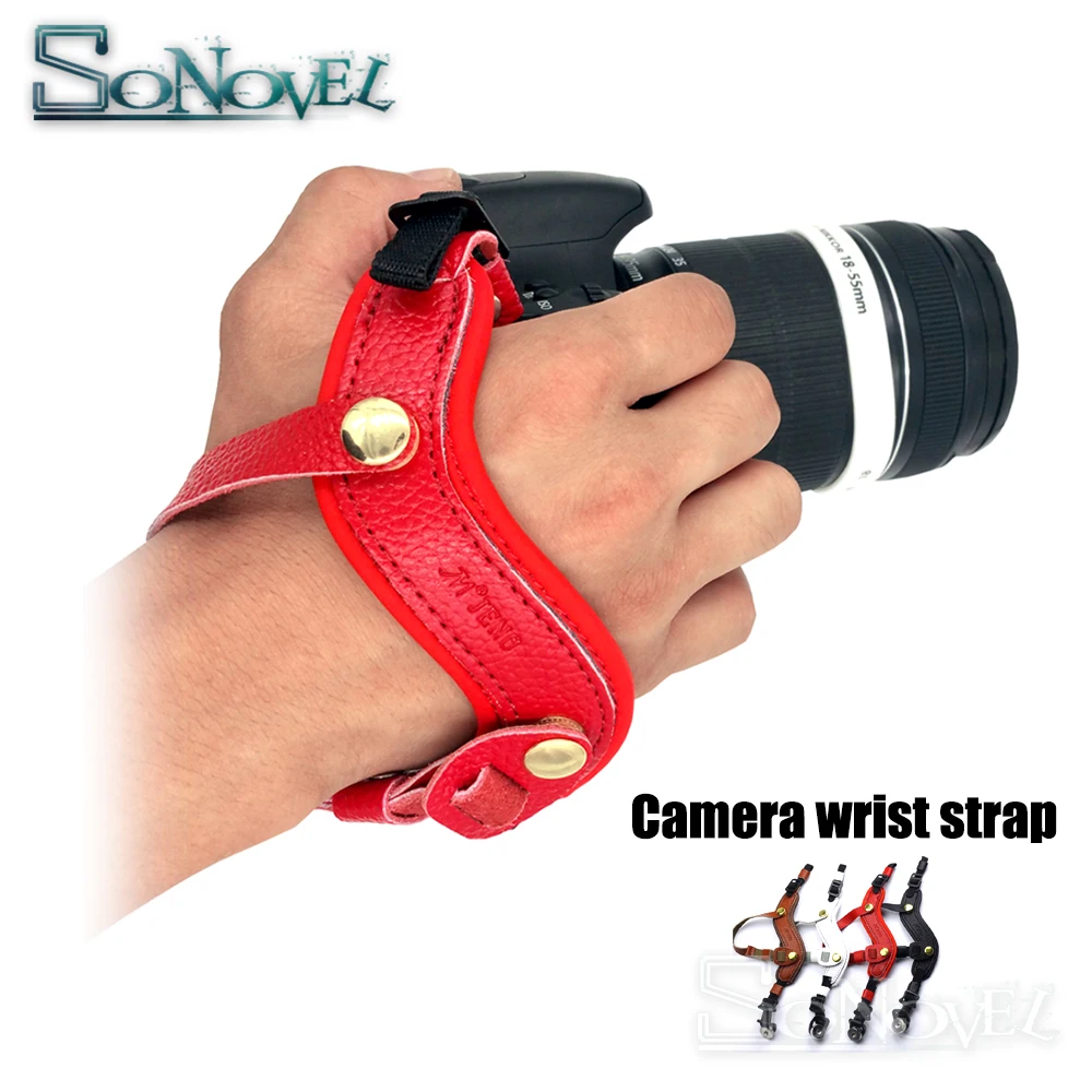 Кожаный ремешок для камеры с рукояткой для камеры Olympus Canon sony Pentax Fujifilm Nikon Z7 Z6 D850 D810 D7500 D750 D500 D4 D5