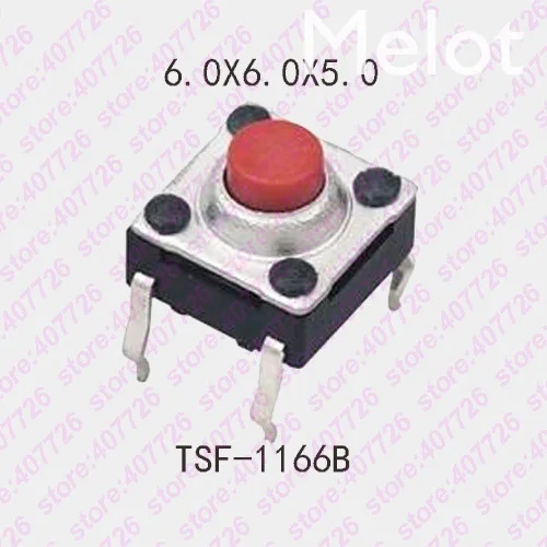 

500PCS 6x6x5/4.3mm Waterproof Silent Button Momentary Tactical Switch Silica Gel Key Button 4PIN DIP/SMT Micro Button Switch