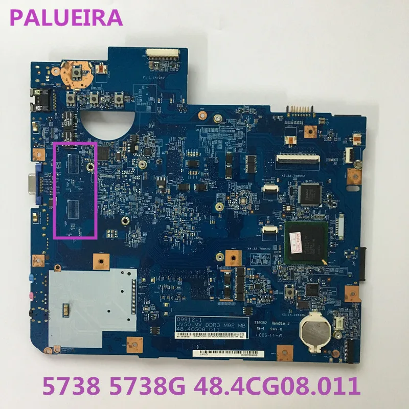 Системная плата для ноутбука ACER 5738 5738G материнская 09912-1 48. 4cg08. 011 JV50-MV DDR3