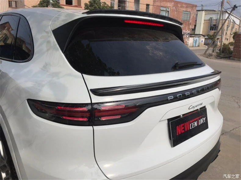 Спойлер из углеродного волокна для Porsche Cayenne крыло спойлера высокое качество модификация автомобиля аксессуары