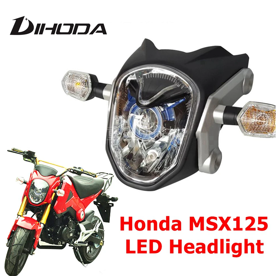 

Motorcycle LED Headlight Waterproof Front Fork Light Lamp for Honda Monkey GROM DLR 125 MSX125 MSX125SF 2014 2015 2016