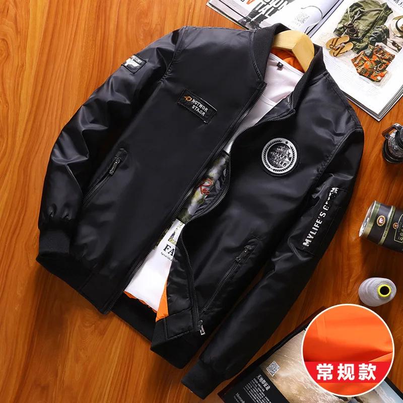 

Autumn New Style MEN'S Jacket Stand Collar Baseball Uniform Youth Korean-style Trend Air Force Flight Suit MEN'S Outerwear
