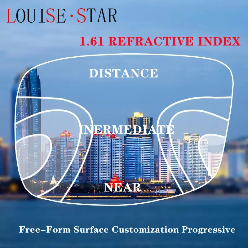 Prescription Lens 1.61 Refractive Index FreeForm SurfaceCustomized