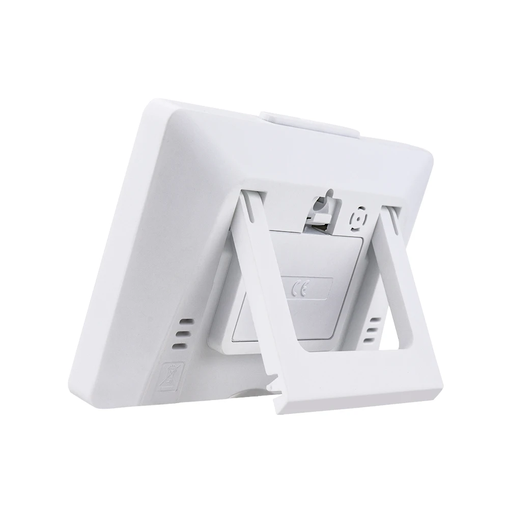 DIGOO DG-TH8380 сенсорный экран Метеостанция повседневные часы низкая батарея термометр с сигнализацией гигрометр датчик температуры и влажности