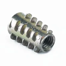 10 pièces M4 M5 M6 M8 M10 vis d'entraînement hexagonal fileté écrous d'insertion pour meubles en bois en alliage de Zinc e-type écrous d'insertion