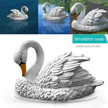 

New Floating Swan Water Decoy Floating Craft Ornaments For Ponds Outdoor Garden Or Pond Pool Art Decor Craft Home Decoration