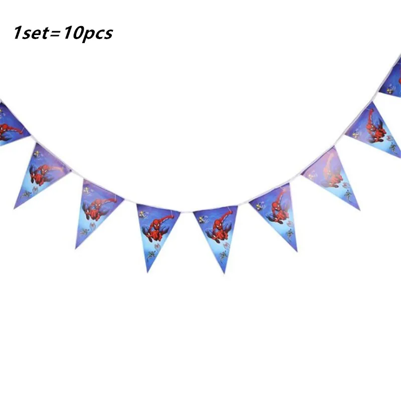 1set flag LISM, 1 шт., 3 уровня, супер герой, Человек-паук, кекс, держатель, торт, стенд, держатель, кексы, тема, вечерние, для детей, для мальчиков и девочек, украшение на день рождения - Цвет: 1set flag