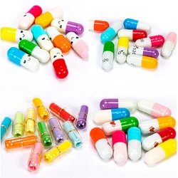 Capsule de Message en bouteille, 100 pièces, mignon, lettre amour pilule, Mini bouteille de souhait, couleur transparente, cadeau de noël, saint valentin 